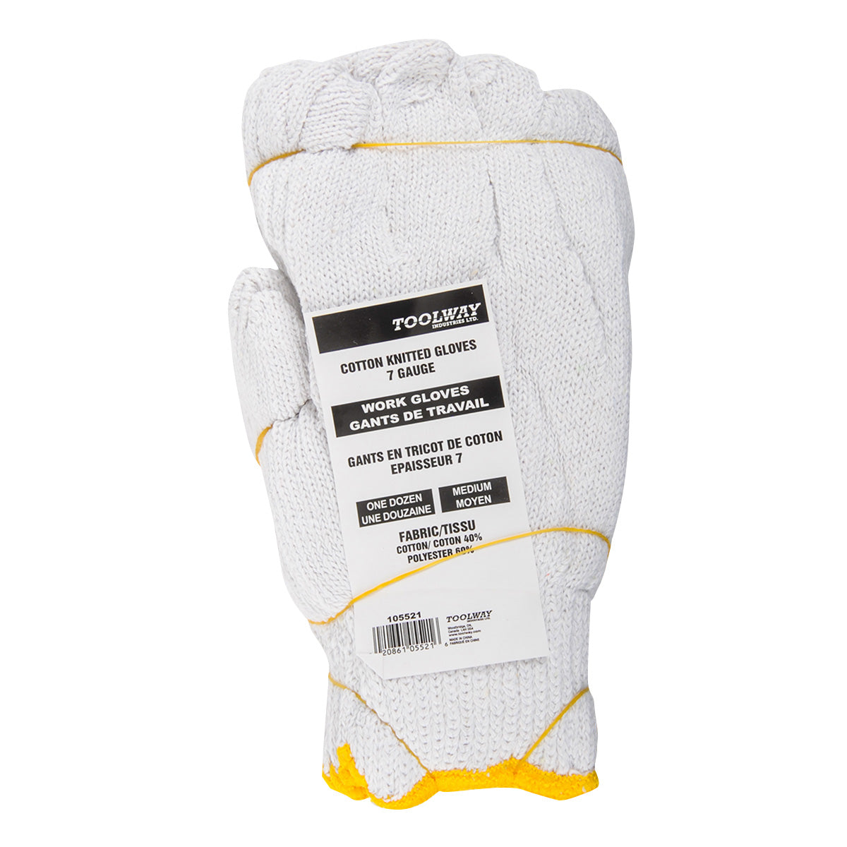 XPRS - Gants tricotés Poly/Coton 12 paires