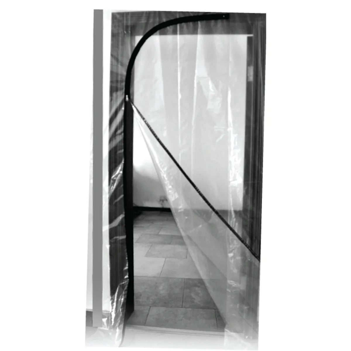 XPRS - Porte zippée avec barrière anti-poussière, 220 cm de haut x 112 cm de large