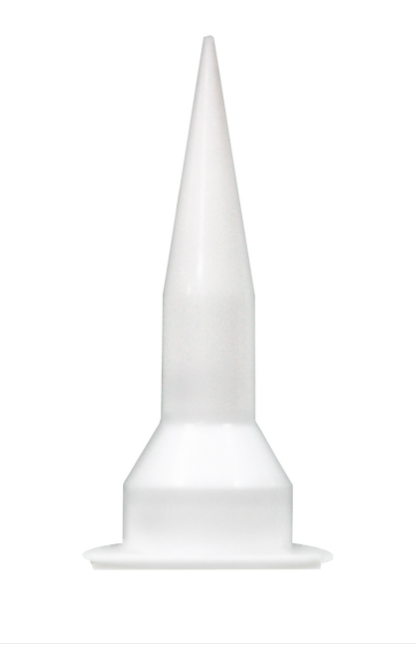 Buse de précision blanche, embout fin conique pour application de joints petits.
