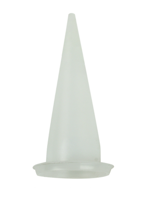 Buse ADFAST joints larges en plastique translucide pour application précise de scellants sur joints larges.