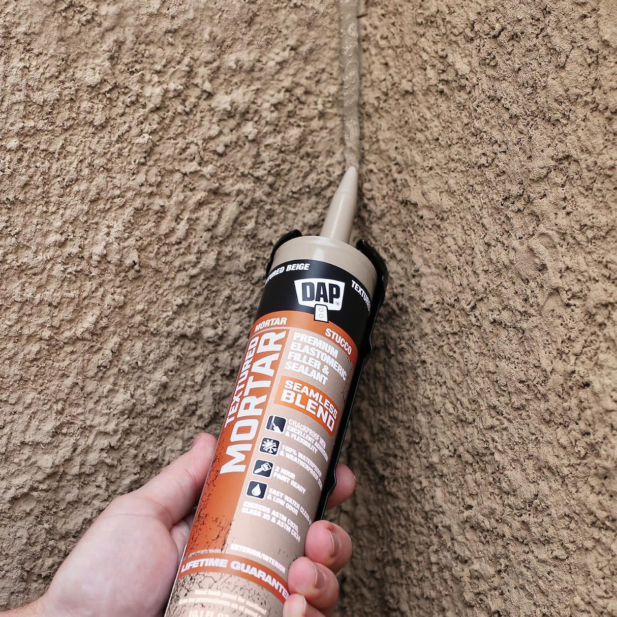 XPRS - DAP Mortier texturé, mastic et scellant élastomère en latex, beige, 286 g