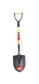 XPRS - Pelle à pointe ronde lame de 39 po x 8 1/2 po manche en D en bois