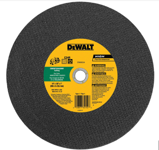XPRS - Disque a tronçonner 14" x 1/8" x 1 " HP type 1