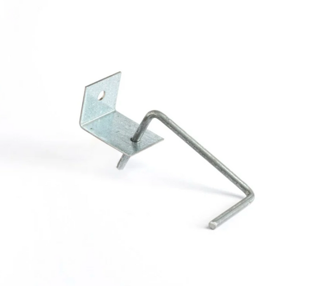 Ancrage ajustable simple, modèle 312 à 316, conçu pour la fixation dans des structures de maçonnerie, finition galvanisée, sur fond neutre.