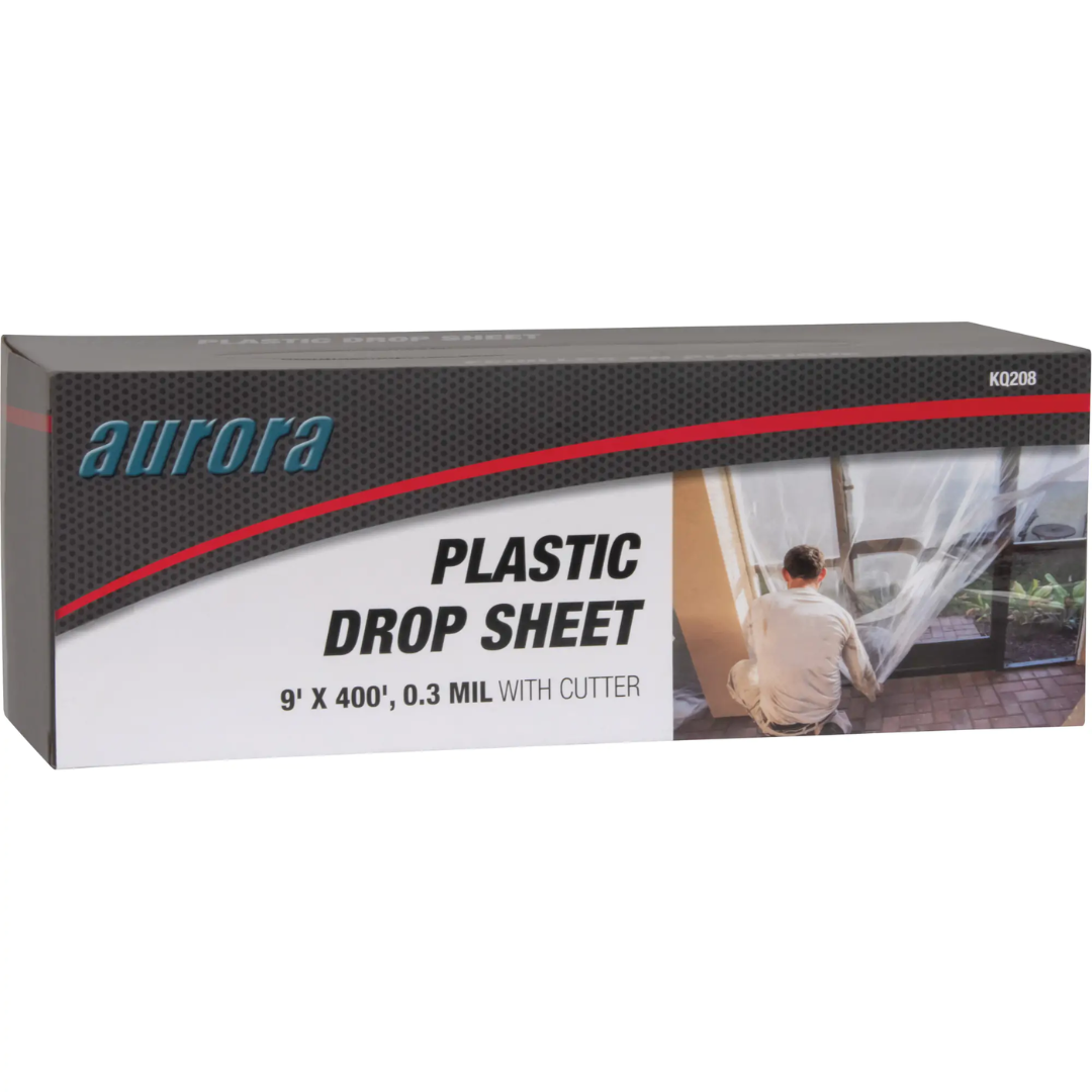 Toile de protection, 400' lo x 9' la, Plastique - KQ208