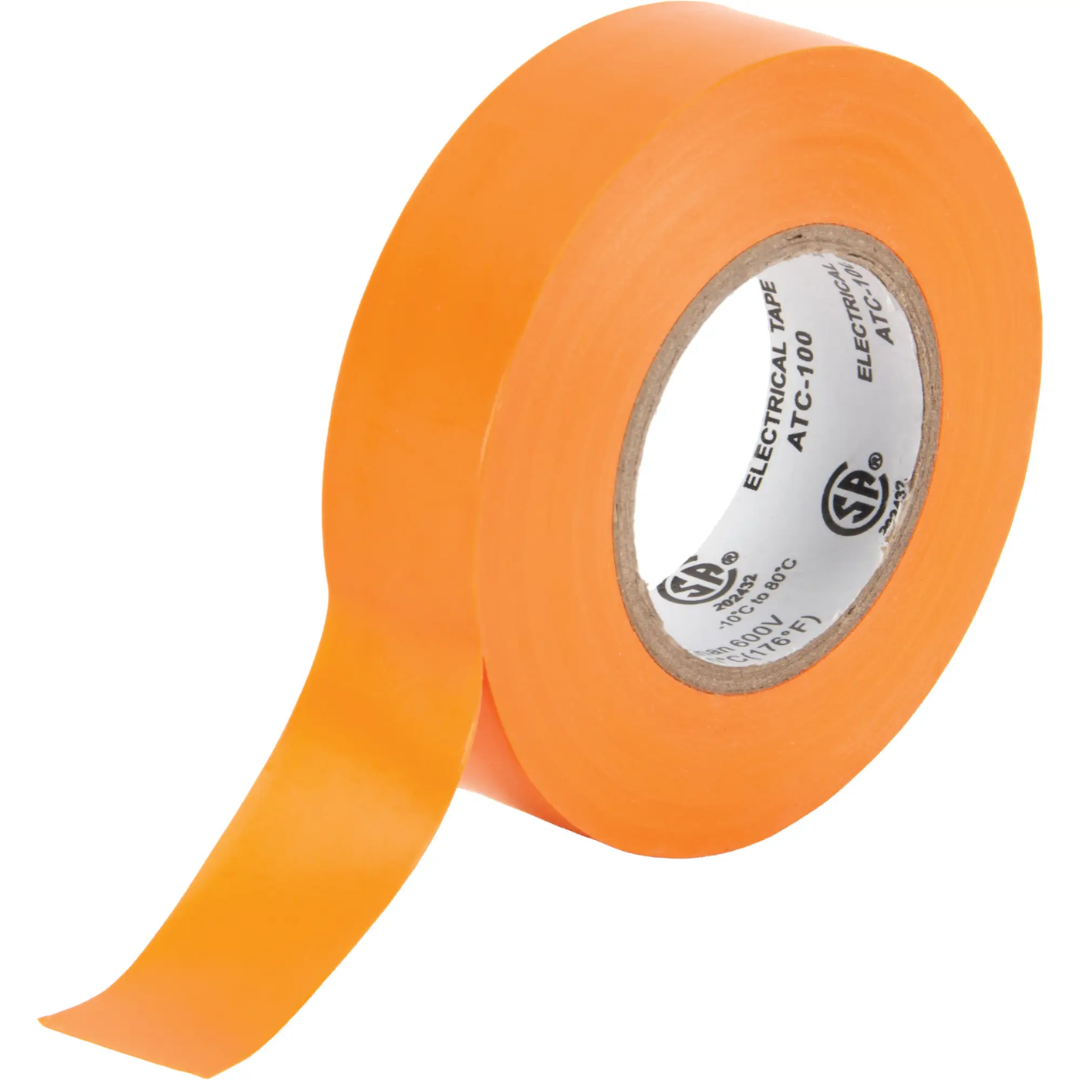 Ruban isolant, 3/4" x 18 m (60'), Orange, 7 mils - XJ564