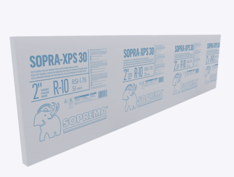 XPRS- XPS30 2" - 2' x 8' bords feuilluré