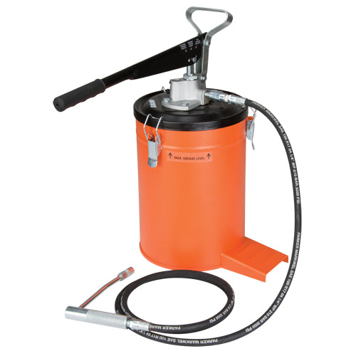 Grease gun with bucket, Steel - AC495