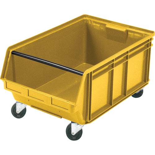 Bac géant empilable et mobile, 11-7/8" ha x 18-3/8" la x 29" p, Capacité de 150 lb, Jaune - CC450