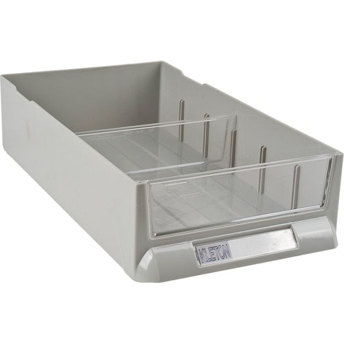 Replacement Drawer for KPC-100 Parts Cabinets, Plastic, 6-3/8" W x 11-3/10" D, 2-11/16" H, Gray - CF286