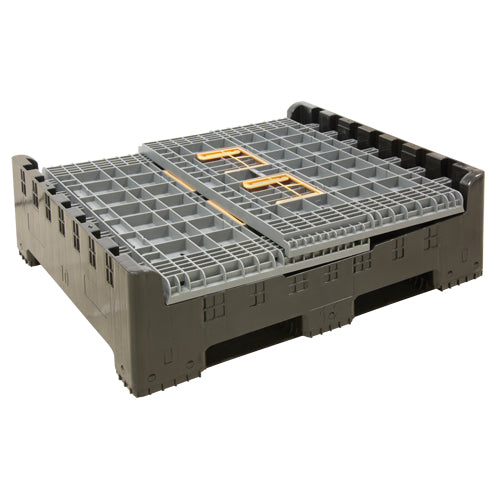 Contenant de vrac pliable, 47,2" lo x 39,4" la x 39,4" h, Gris - CF862