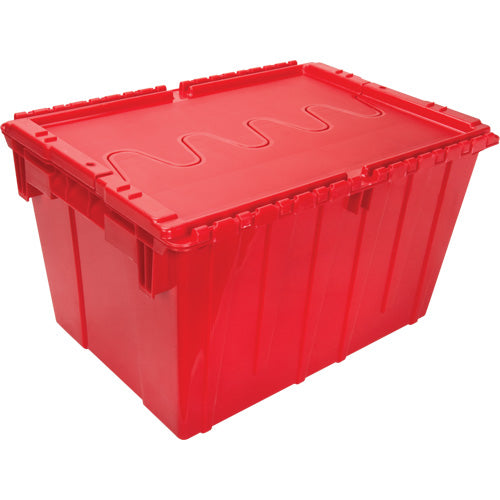 Contenant de distribution en plastique avec dessus basculant, 21,65" x 15,5" x 12,5", Rouge - CG126