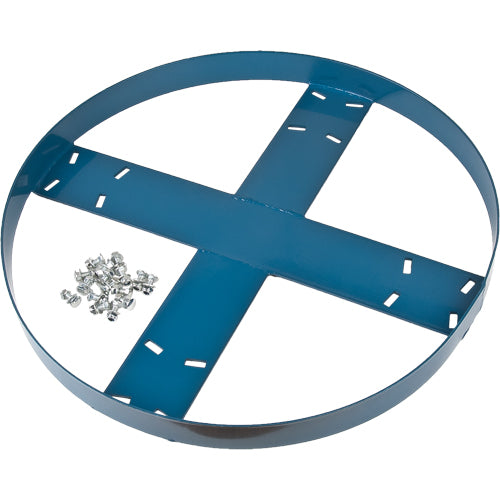 Cadre de socle roulant pour barils, Acier, Capacitée 750 lb, Diamètre 24" - DC070