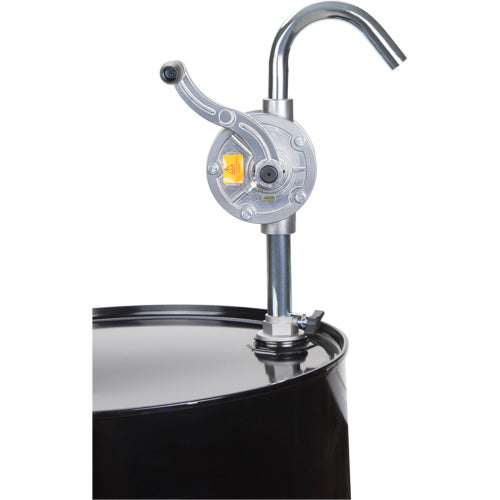 Pompe rotative pour baril, Aluminium, Pour capacité 5-55 gal., 9,5 oz/course - DC806