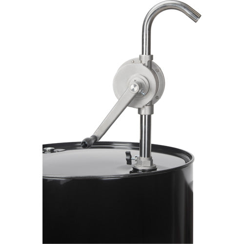 Pompe rotative pour baril, Acier inoxydable, Pour capacité 55 gal., 12 oz/course - DC865