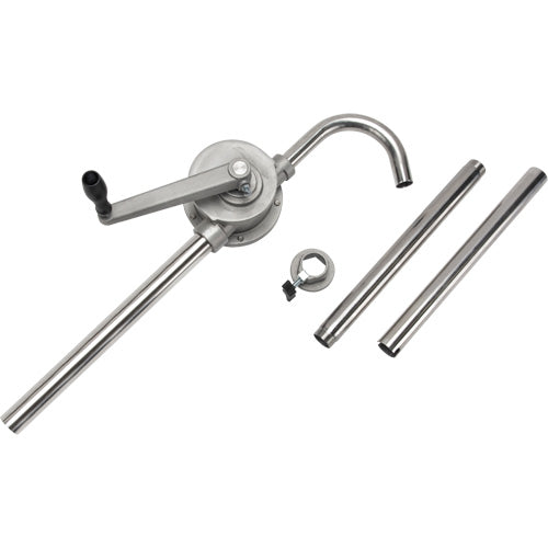 Pompe rotative pour baril, Acier inoxydable, Pour capacité 55 gal., 12 oz/course - DC865