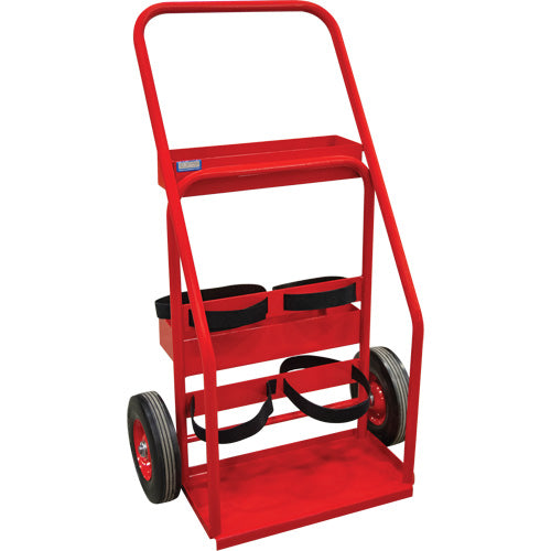 Fire Extinguisher Carts, Semi-Pneumatic Wheels, 17.75" W x 8.9" L Base, 100 lb - DC902
