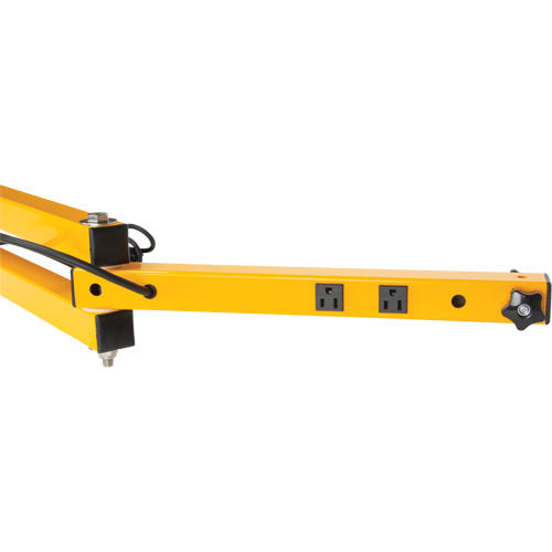 Bras verrouillables double 180º avec deux réceptacles - EB539