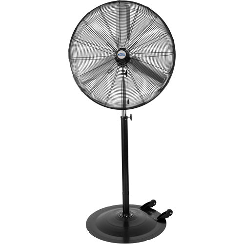 Ventilateur non oscillant sur socle avec roulettes, Industriel, 3 Vitesses, Diamètre de 30" - EB573