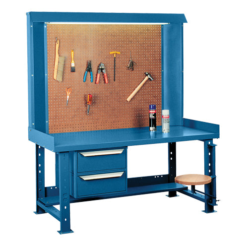 Poste de travail Maxi-Bench, Acier/Bois Surface, 60" la x 30" p x 70" h - FF072