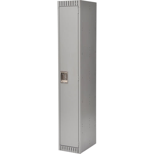 Lockers, 12" x 18" x 72", Steel, Gray, Rivet (Assembled) - FN460