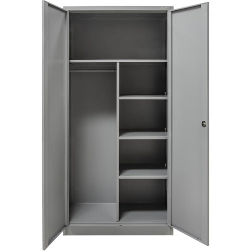 Armoire de rangement combinée, 36" la x 18" p x 72" h, Gris - FN655