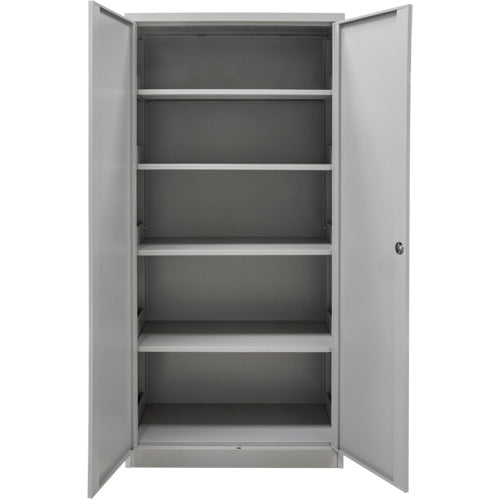 Armoires de rangement Hi-Boy, Acier, 4 Tablettes, 72" h x 36" la x 18" P, Gris - FN657