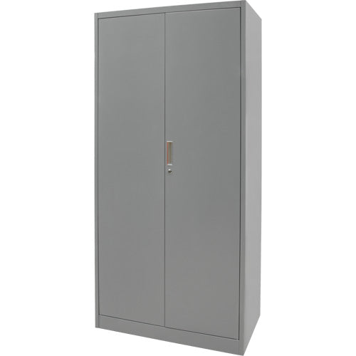 Armoires de rangement Hi-Boy, Acier, 4 Tablettes, 72" h x 36" la x 18" P, Gris - FN657