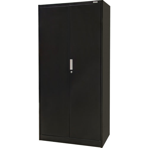 Armoire de rangement Hi-Boy, Acier, 4 Tablettes, 72" h x 36" la x 18" P, Noir - FN658
