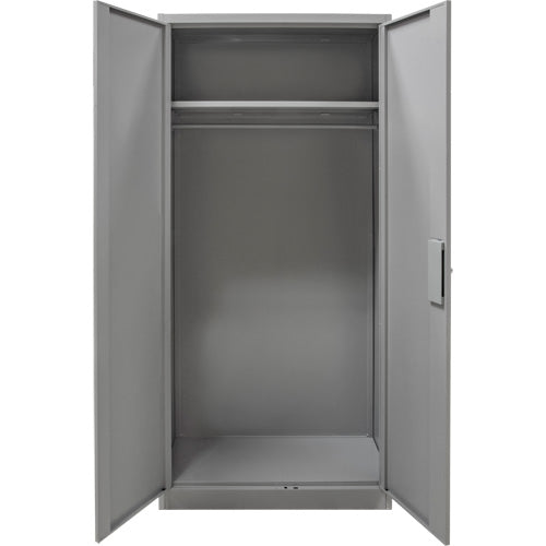 Armoire garde-robe, Acier, 36" la x 18" p x 72" h, Gris - FN659