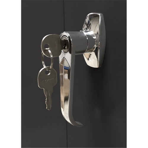 Armoire d'entreposage, Acier, 4 Tablettes, 78" h x 48" la x 24" P, Noir - FN704