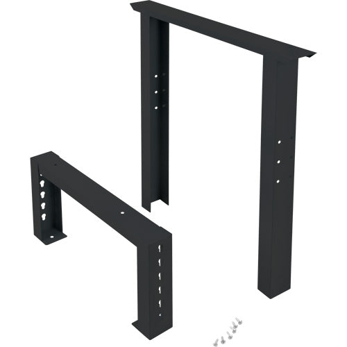 Pattes d'établi pour service industriel, Acier, 24" p x 34" h, Simple - FN708