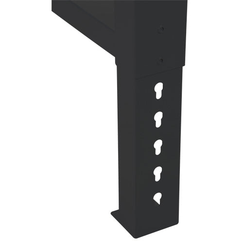 Pattes d'établi pour service industriel, Acier, 30" p x 34" h, Simple - FN709