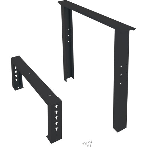 Pattes d'établi pour service industriel, Acier, 30" p x 34" h, Simple - FN709