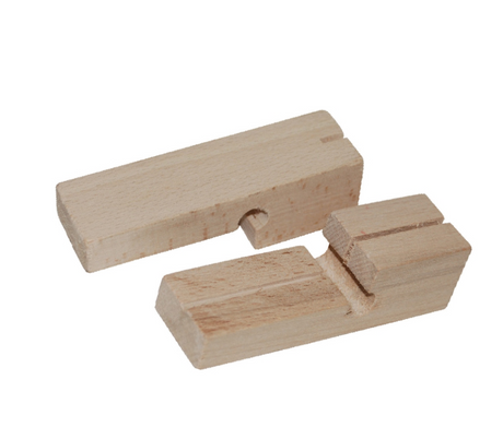 Bloc de maçonnerie paquet de 2 en bois naturel pour construction et assemblage de maquettes.