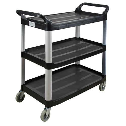 Chariot utilitaire, 3 tiers, 19-3/4" x 37-1/2" x 40-1/4", Capacité 250 lb - JH486