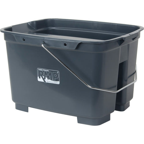 Seau double, Capacité de 4,75 gal. US (19 pintes), Gris - JN504