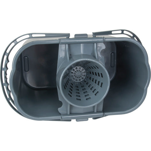Seau et essoreuse pour vadrouille, Passoire, 3,75 gal. US (15 pintes), Gris - JN505
