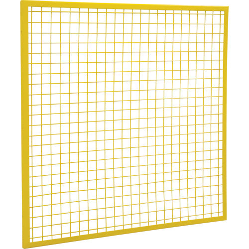 Composantes pour partitions & cloisons grillagées - Panneaux, 4' h x 4' la, Jaune - KD130