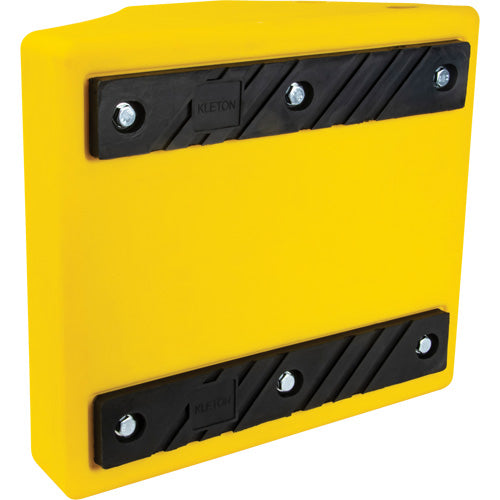 Cale de roue robustes, Uréthane, Jaune, 15-1/2" la x 17-7/10" p x 10" h - KI296