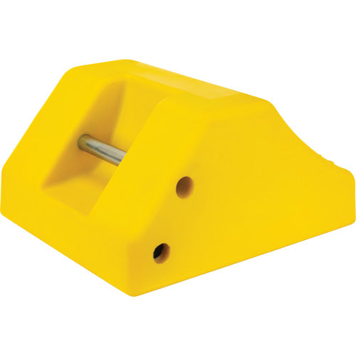 Cale de roue robustes, Uréthane, Jaune, 15-1/2" la x 17-7/10" p x 10" h - KI296