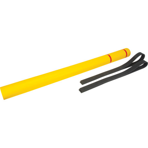 Capuchon en polyéthylène pour borne de protection, 4-1/2" dia. x 64" l, Rouge/Jaune - KI328