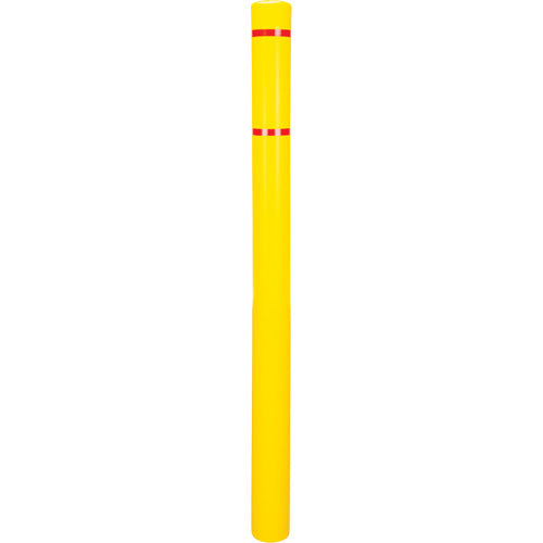 Capuchon en polyéthylène pour borne de protection, 4-1/2" dia. x 64" l, Rouge/Jaune - KI328