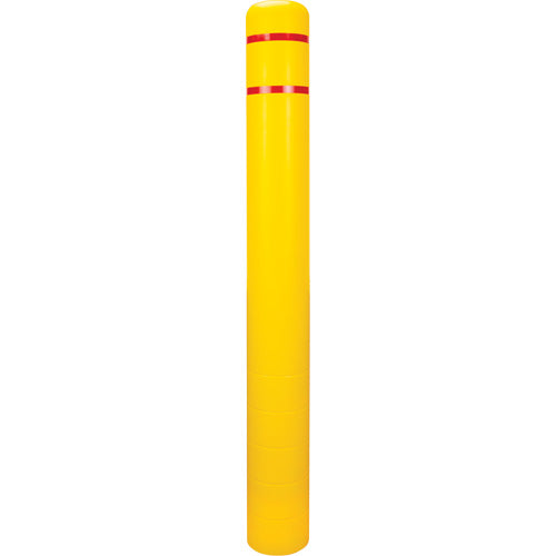 Capuchon en polyéthylène pour borne de protection, 6-5/8" dia. x 60" l, Rouge/Jaune - KI330