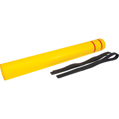 Capuchon en polyéthylène pour borne de protection, 6-5/8" dia. x 60" l, Rouge/Jaune - KI330