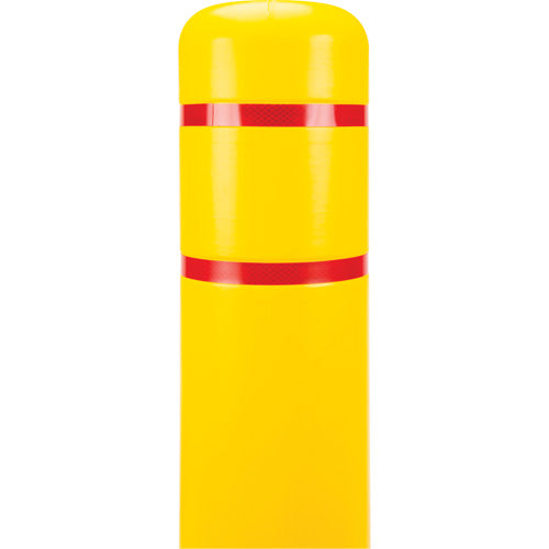 Capuchon en polyéthylène pour borne de protection, 6-5/8" dia. x 60" l, Rouge/Jaune - KI330