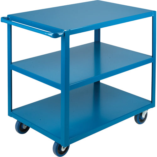 Chariots à tablettes robustes, 3 Tiers, 24" la x 36" h x 39" p, Capacité 1200 lb - MB458