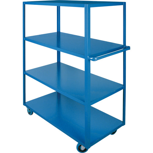 Chariots à tablettes robustes, 4 Tiers, 24" la x 61" h x 48" p, Capacité 1200 lb - MB471