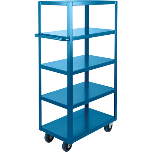 Chariot à tablettes robuste, 5 Tiers, 18" la x 61" h x 30" p, Capacité 1200 lb - MB473