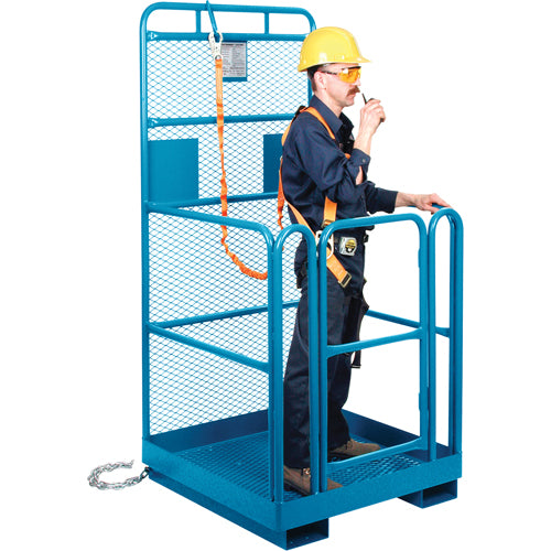 Nacelle élévatrice pour travail en hauteur, 36" x 36" x 72" h, Capacité de 1000 lb, Acier - MD444